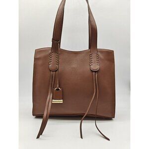 Lodis Dakota Leather Large Tote Bag -chestnut / brown